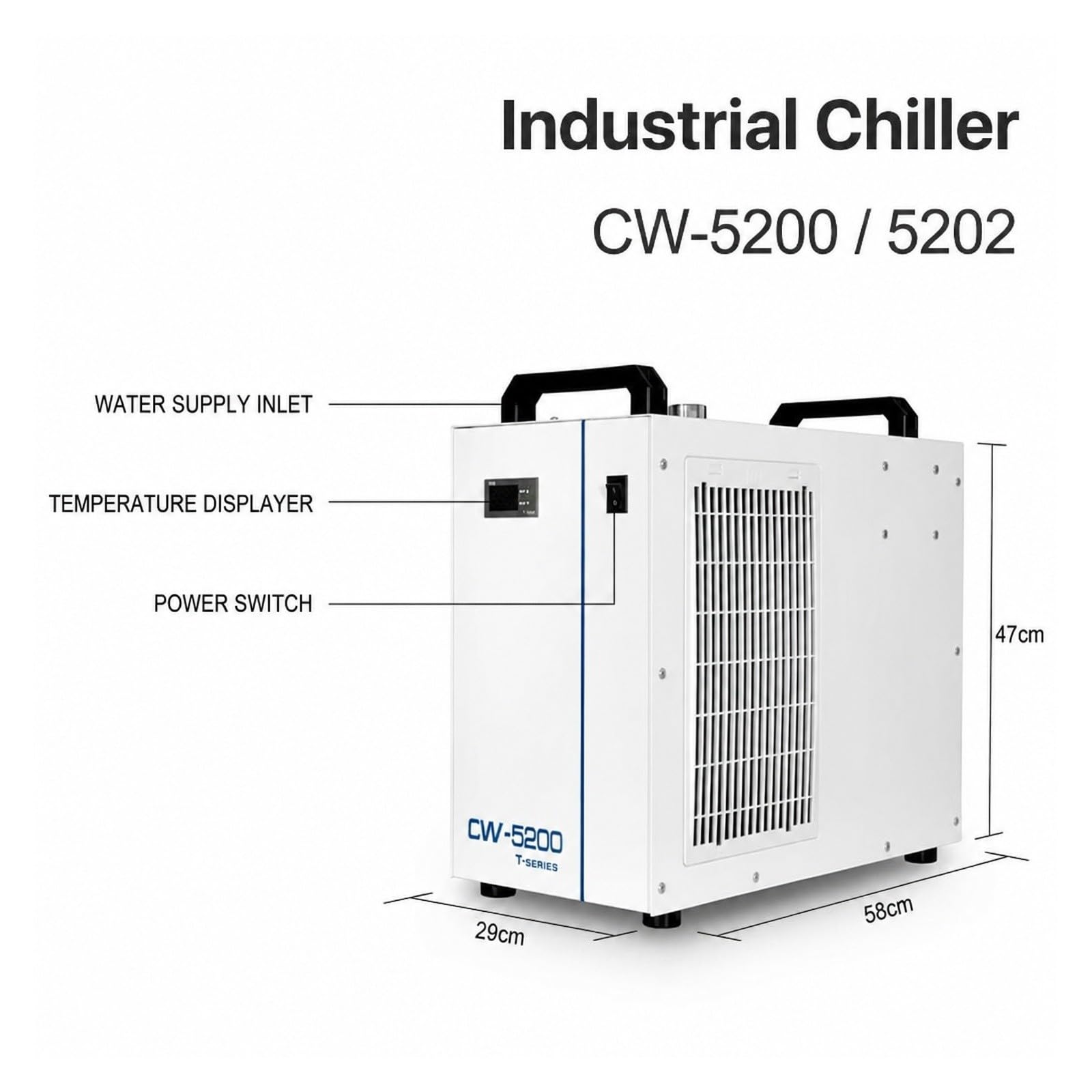 CW5200 CW5202 Enfriador De Agua Aire Industrial
