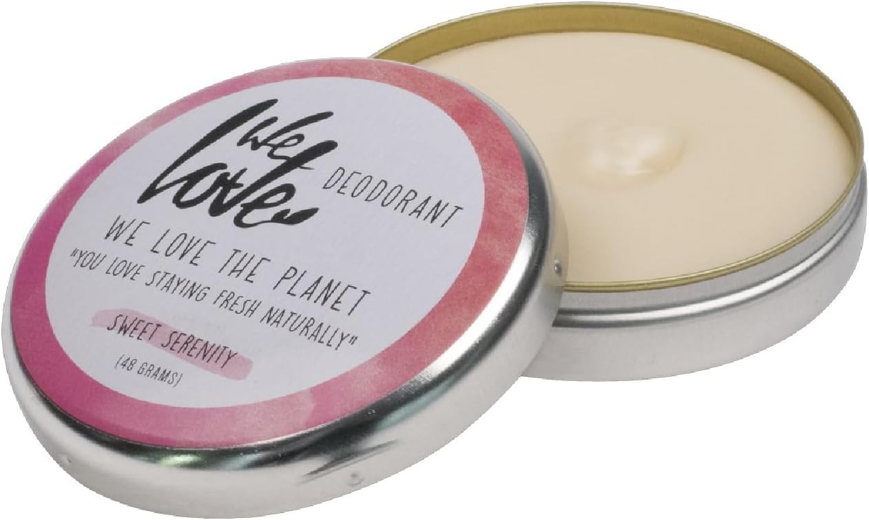 We Love The Planet - Deodorant Cream - Eco-Friendly & Natural 48g Deodorant - Long-lasting Protection - Aluminium-Free Formula - Sweet Serenity