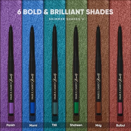 Image of Parul Garg Pencil Beauty Bold Define Shimmer Kajal | Smooth Glide for Eyelid & Lash Line | Long-Lasting, Smudge-Proof & a Dazzling Shine | Vegan & Cruelty-Free (Pankh)