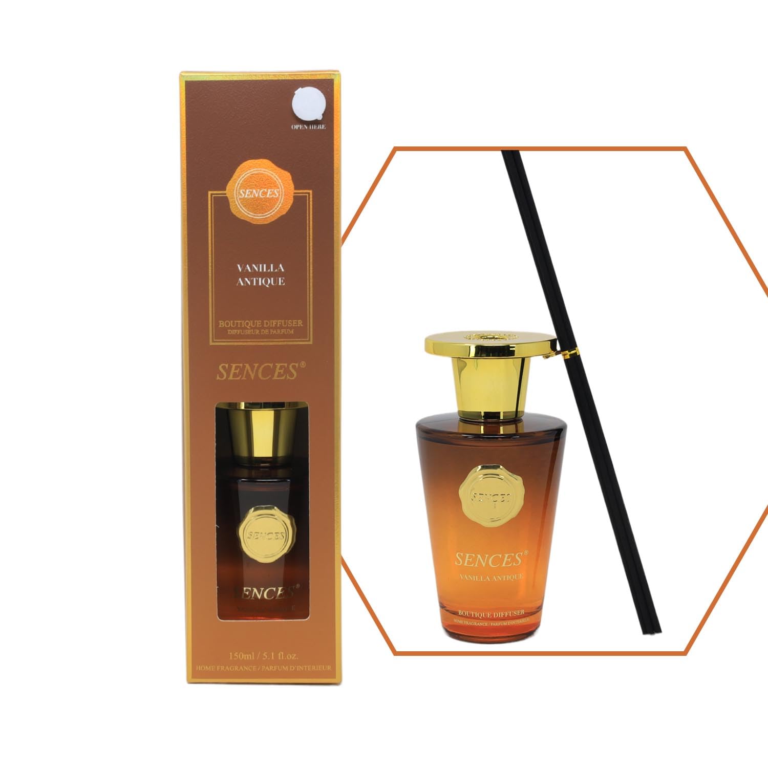 Baltus Reed Diffuser 150ml Vanilla Antique Sences Fragrance Aroma Air Freshener
