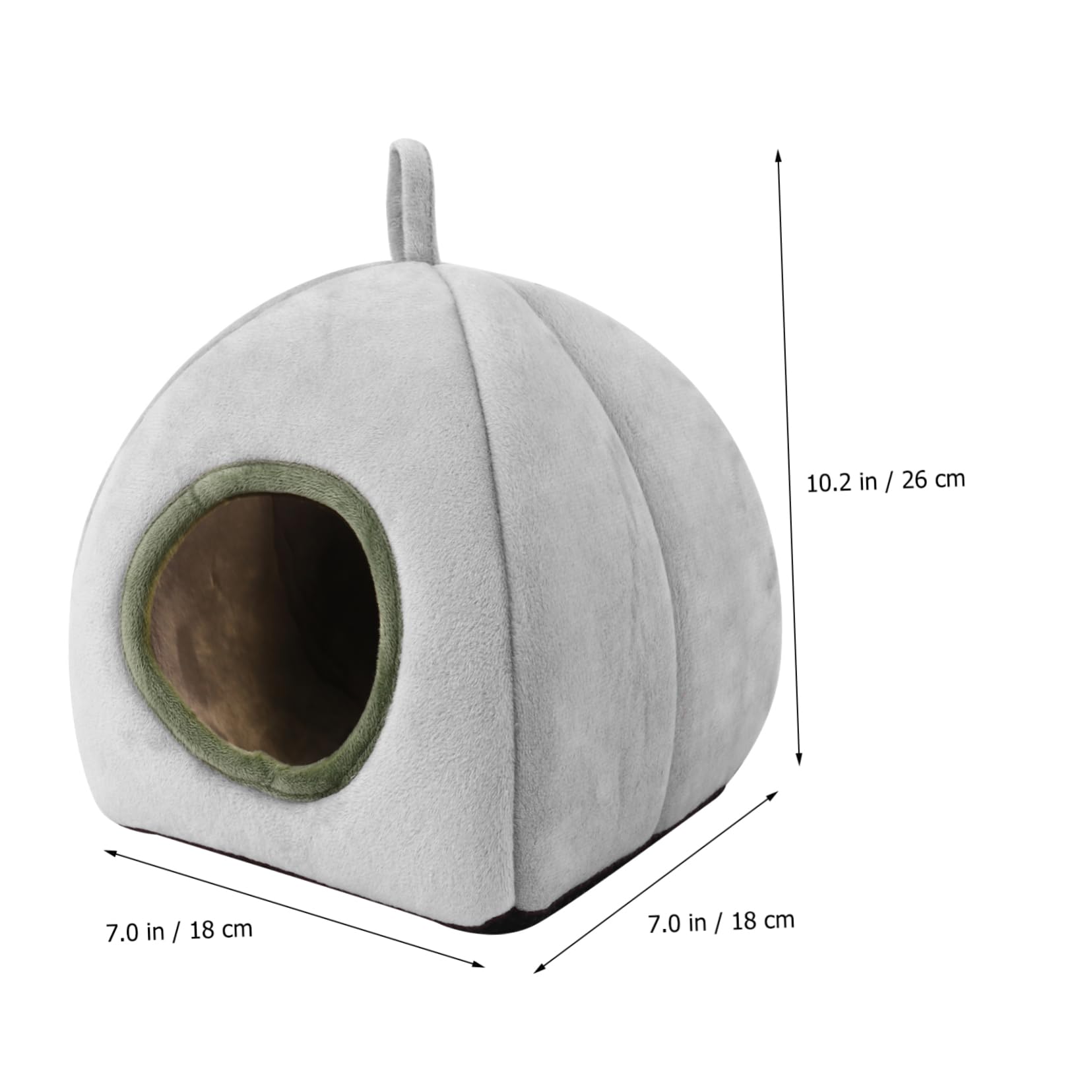 VICASKY Hamsterbett Kuschelsack - Weiches Nest Für Kleintiere, Grau