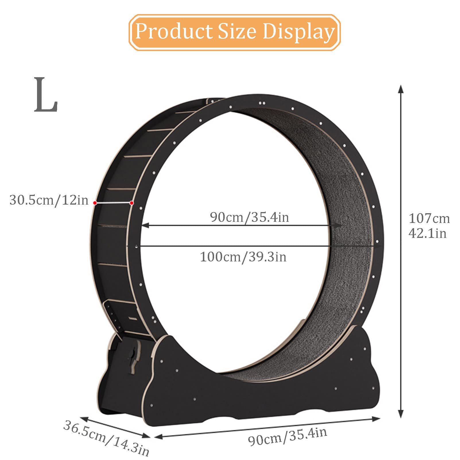One Fast Cat Wheel 31 Inch Cat Exercise Wheel - Indoor Cat Treadmill ...
