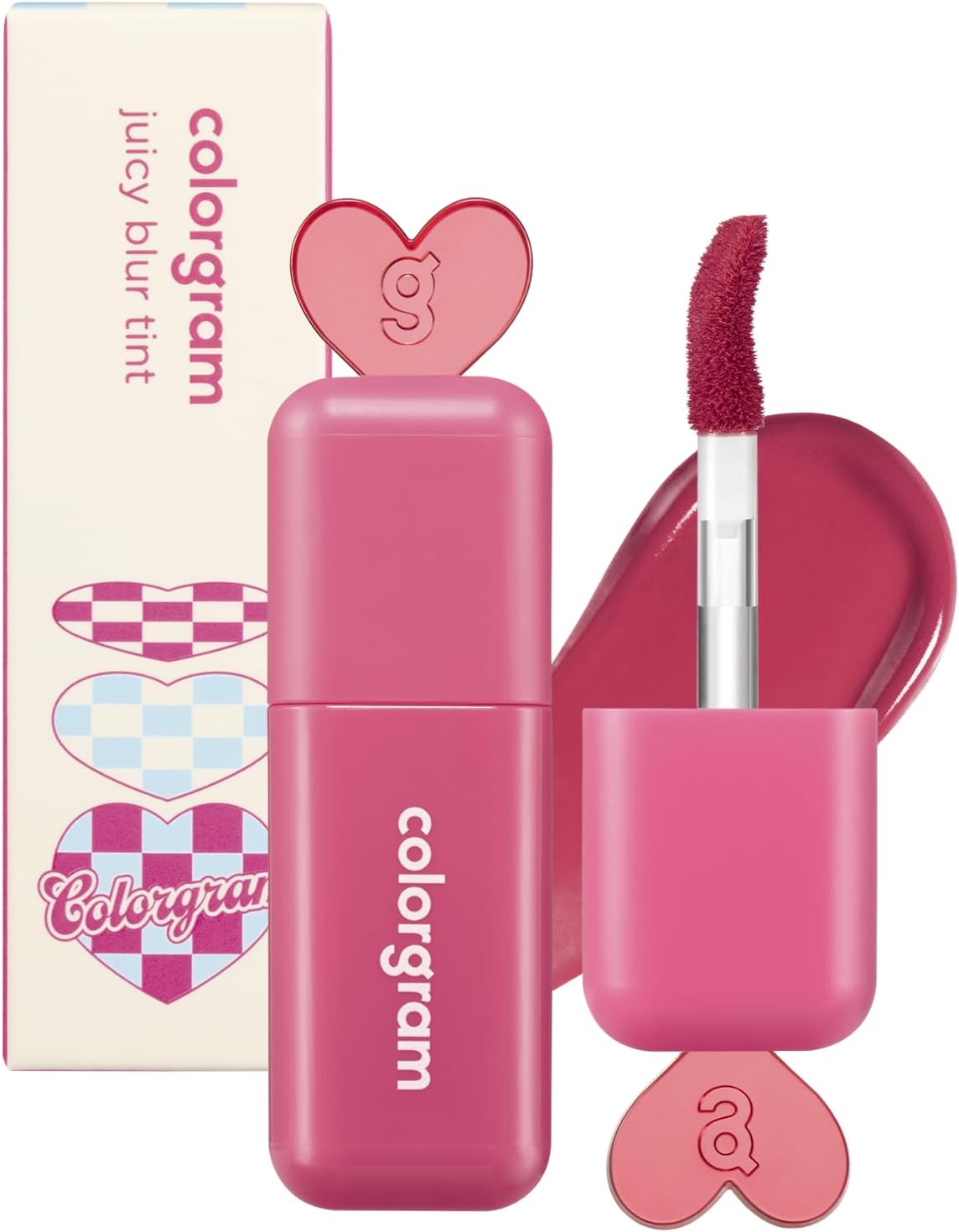 Juicy Blur Tint 08 Cooling Strawberry | Daily Semi-Matte, Semi-Glossy, Long-Lasting Lip Stain, Moisturizing, Buildable & Blendable, highly Pigmented (0.12 Fl. Oz.)