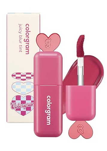 Miniatura 9 de COLORGRAM Juicy Blur Tint 06 Spring Peach  Semimate diario, semibrillante, tinte labial de larga duración, hidratante, construible y mezclable,