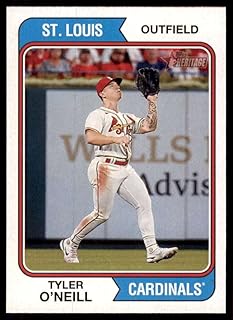 Baseball Trading Card MLB 2023 Topps Heritage #44 Tyler O'Neill NM Near Mint Cardinals