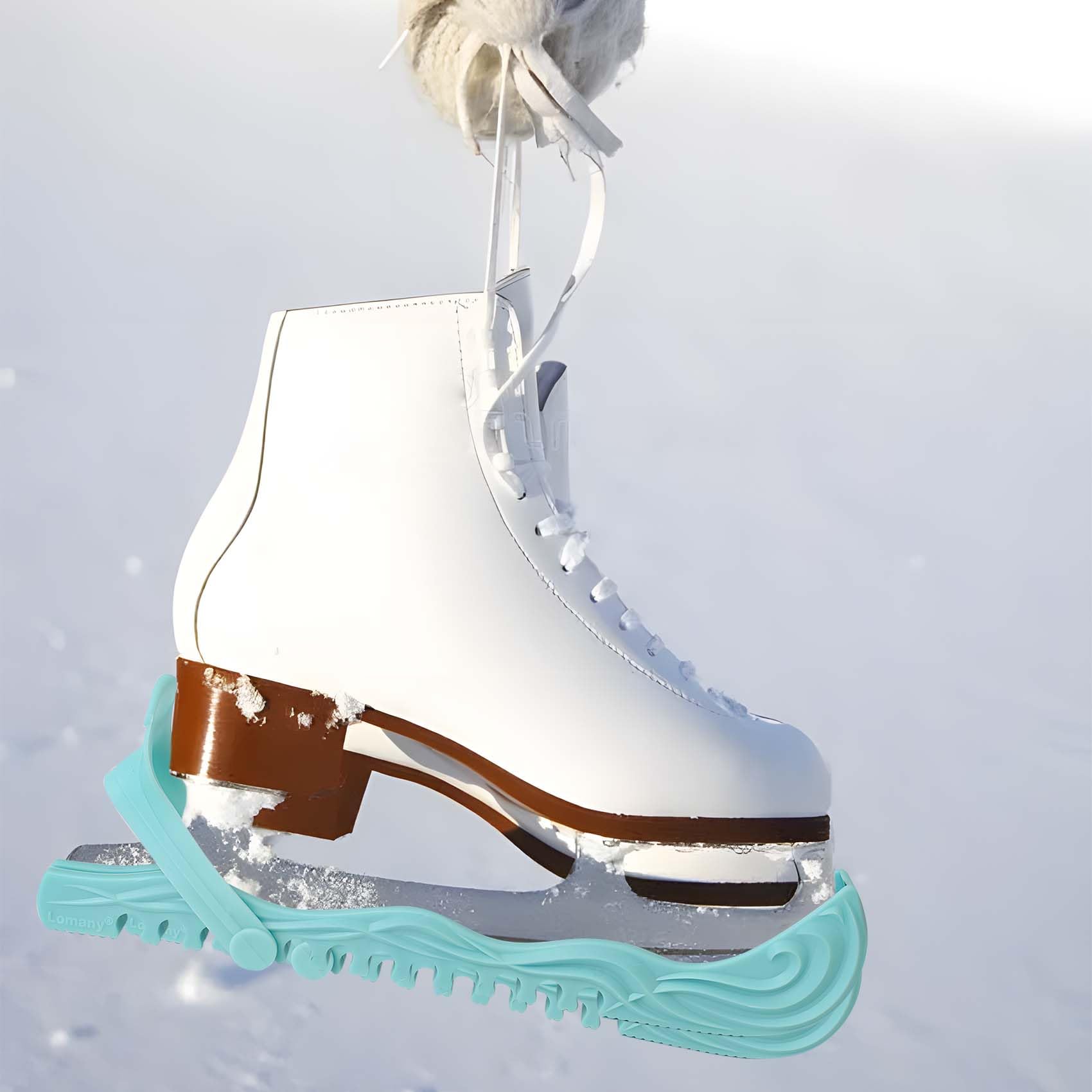Lnrkai Schaatsbeschermers, schaatsbeschermers voor kinderen, verstelbare hockeyschaatsbeschermers, accessoires voor kunstschaatsen, hockey (1, mintgroen, M
