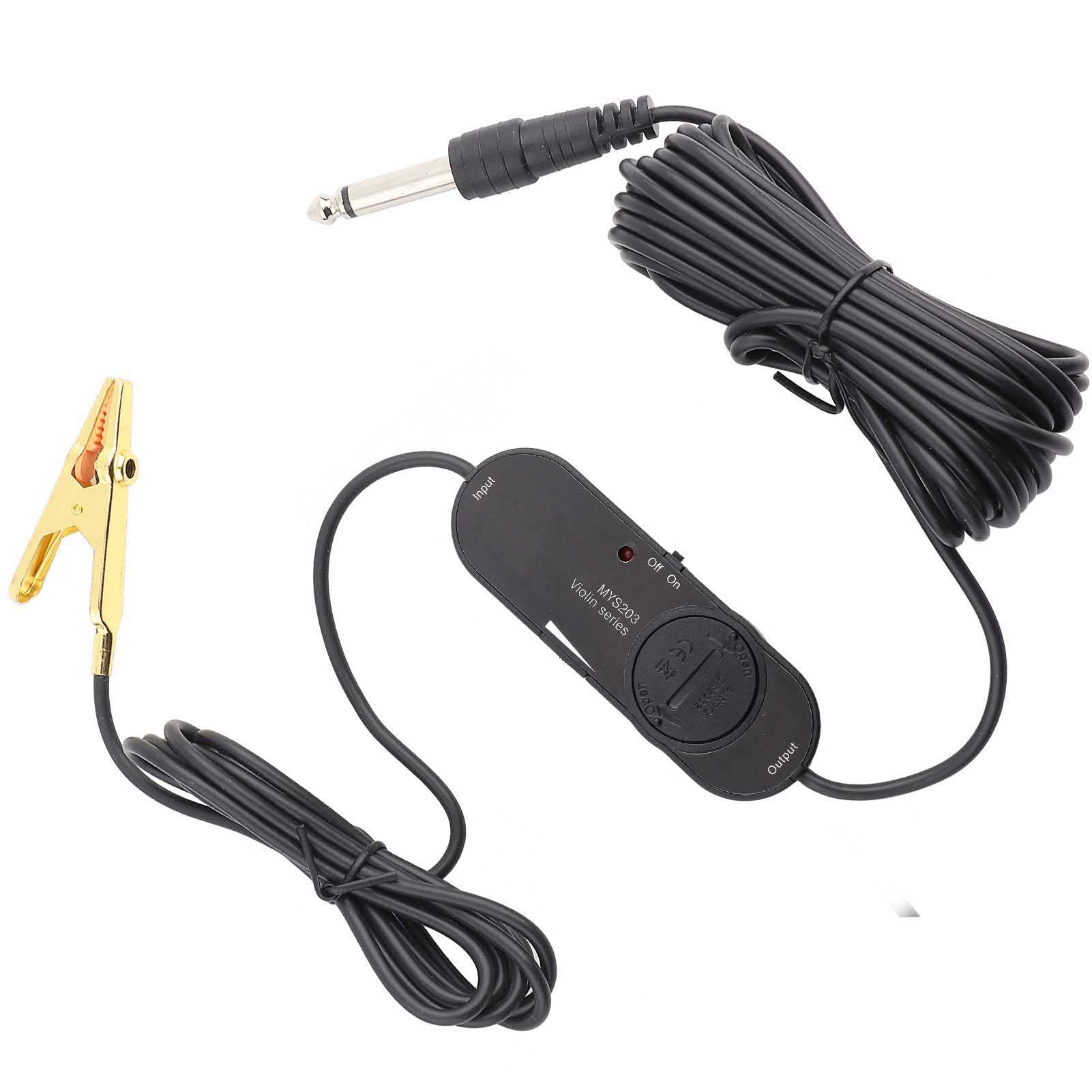 Pastilla de Violín MIC, Accesorio de Instrumento Musical de Recogida de Violín Eléctrico de Volumen Ajustable Profesional