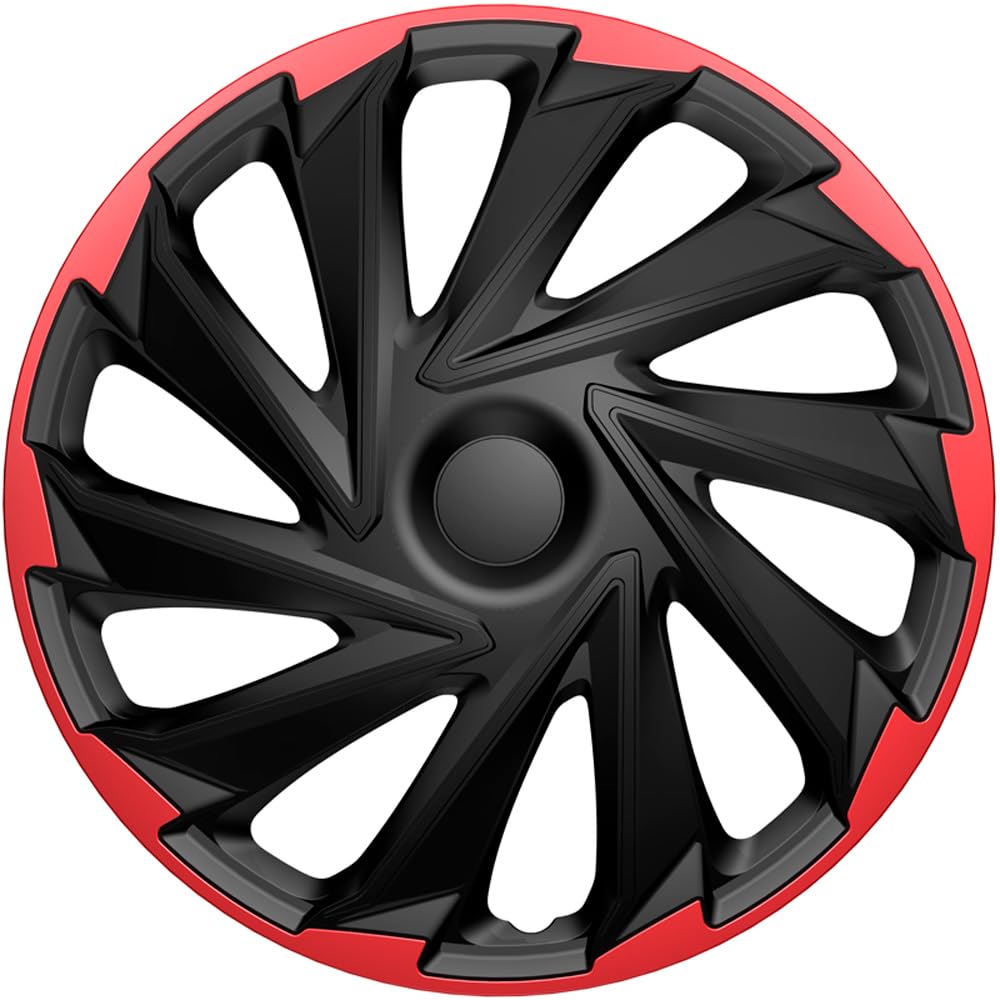 AutoStyle Set of 4 wheel covers Misano R 15-inch black/red