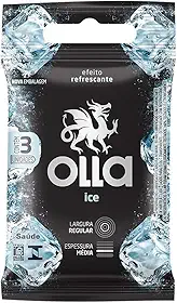 Olla Preservativo Camisinha Ice - 3 Unidades