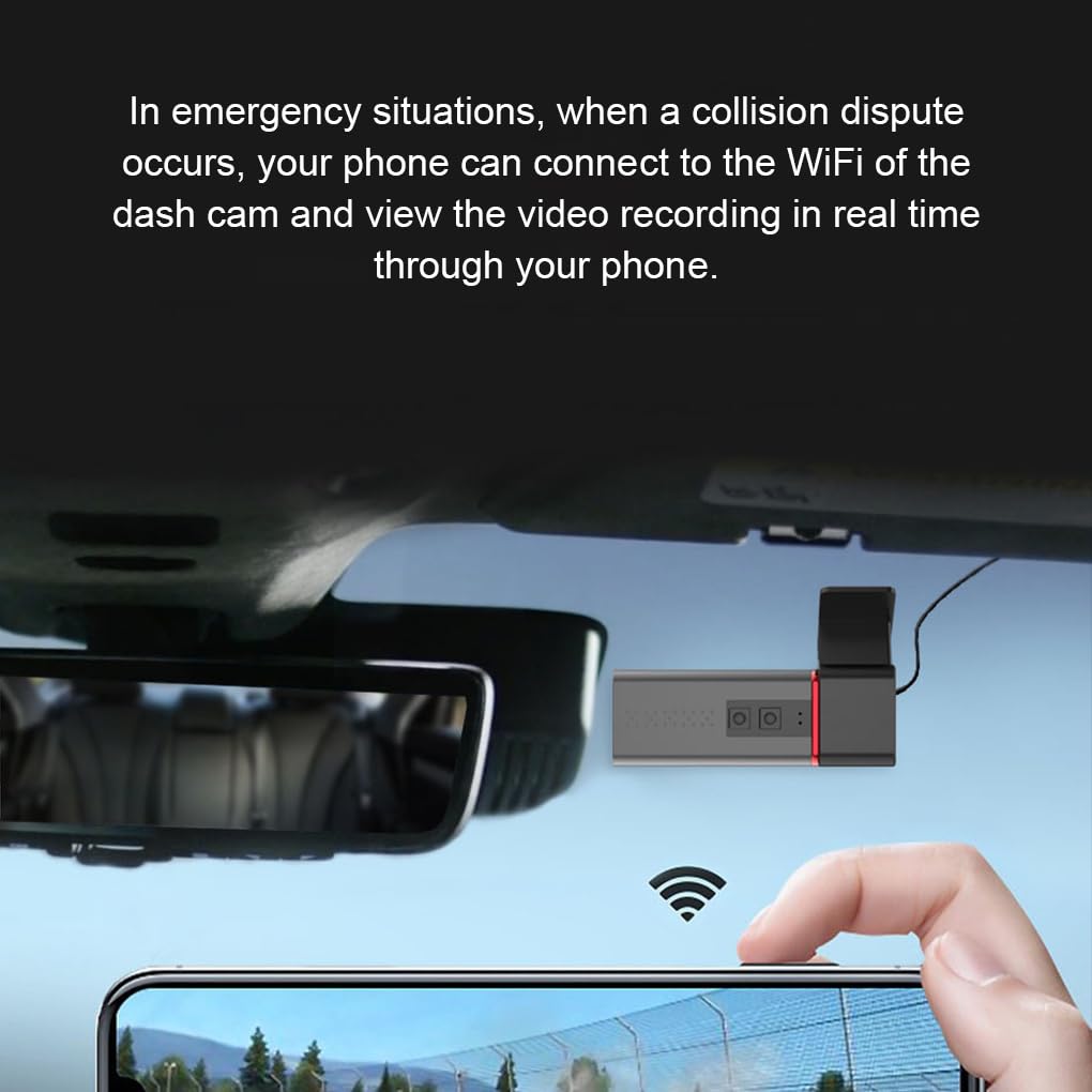 Dashcam con registratore di traffico e sensore G di parcheggio