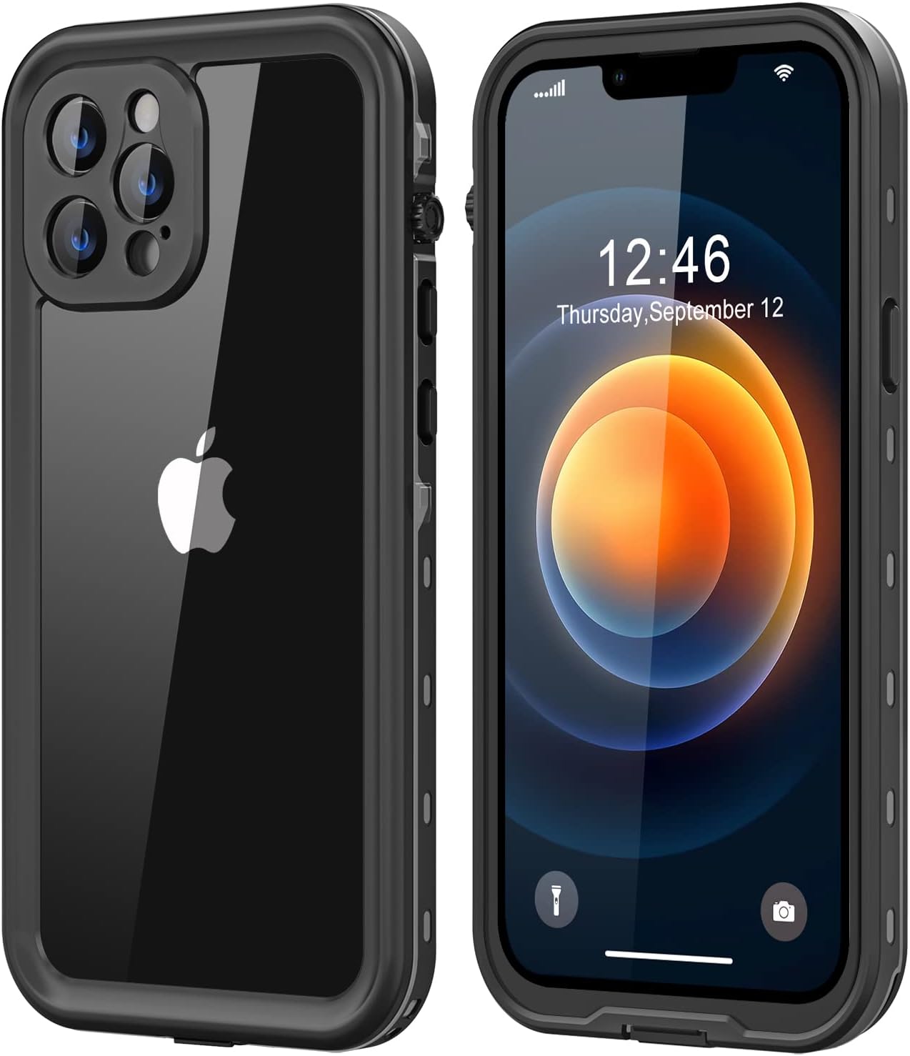 Protebox for iPhone 12 Pro Max Waterproof Case with Builtin Screen Protector