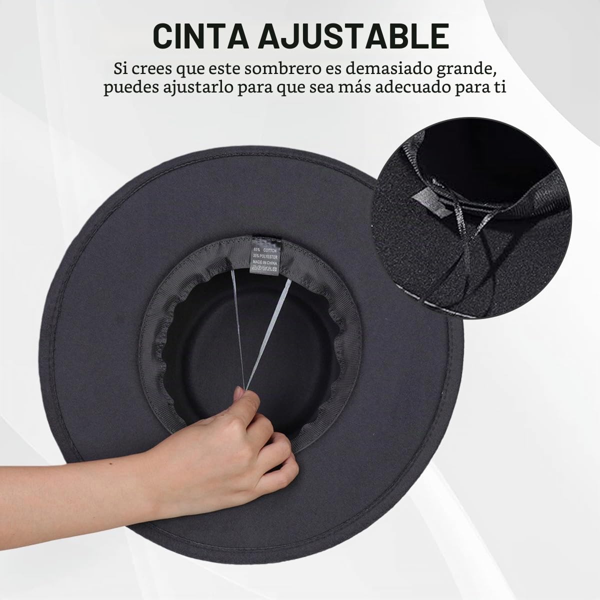 QUUPY Sombrero Fedora clásico de ala ancha con hebilla de cinturón, sombrero de Panamá de fieltro para mujeres y hombres (rojo)