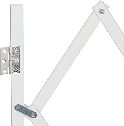 Miniatura 8 de Relaxdays Dog Barrier Gate, Extendible up to 118 cm, 69-82.5 cm High, Bamboo, Dog Safety Gate for Stairs and Doors, White