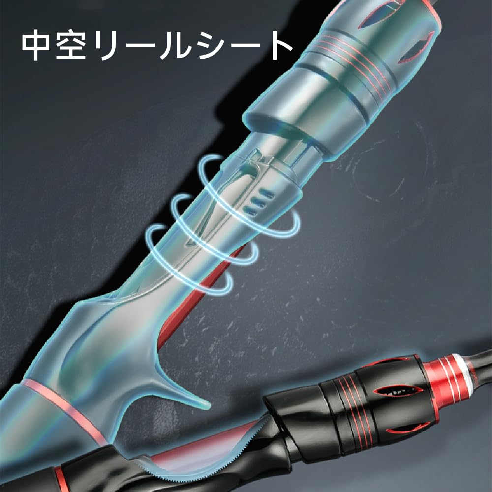 Amazon | ritutou バスロッド 釣り竿 強度M、ML、UL 竿先3本付き