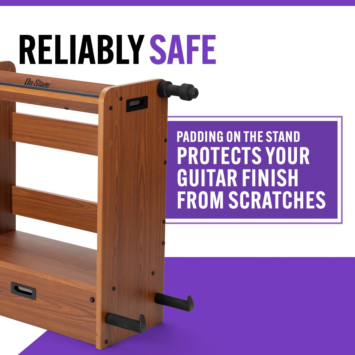 ON STAGE STANDS - On Stage GWS5000RB Guitar Workstation Rosewood - SOPOAMPOSS009-MM