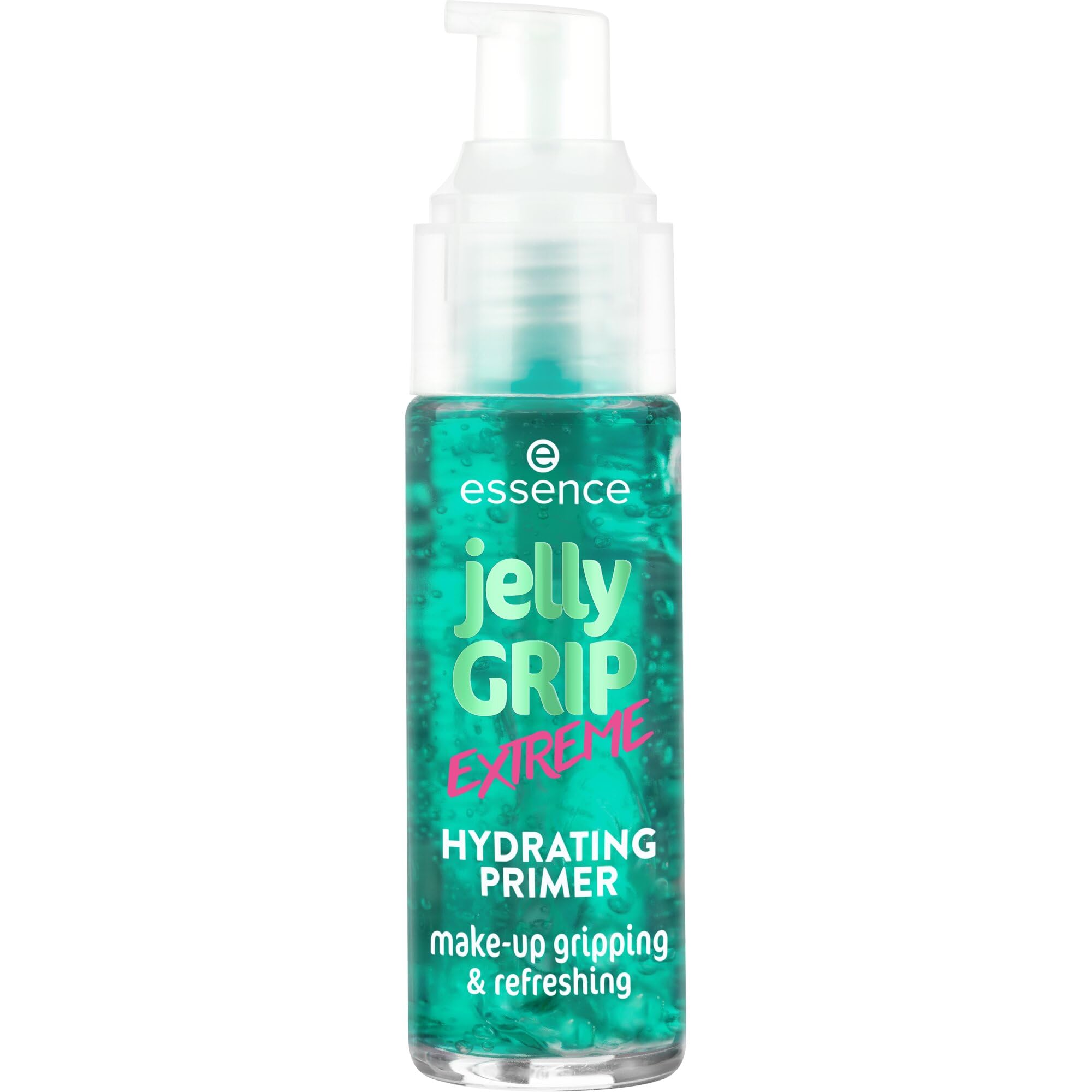 essence jelly GRIP EXTREME HYDRATING PRIMER, Grün, feuchtigkeitsspendend, langanhaltend, glättend, strahlend frisch, vegan, ölfrei, ohne Parabene, ohne Mikroplastikpartikel, 1er Pack (29ml)