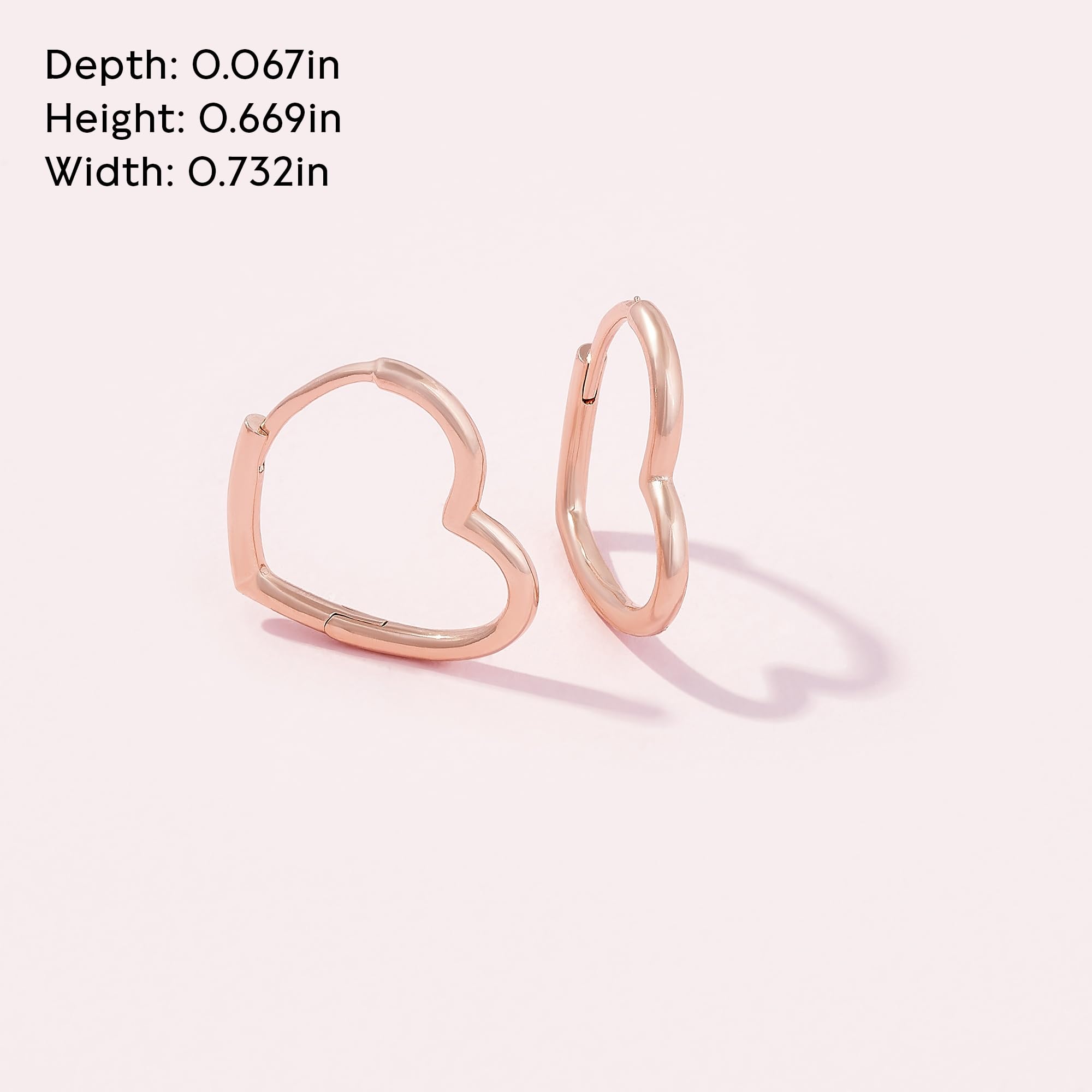 PANDORA - Orecchini cerchi cuori asimmetrici