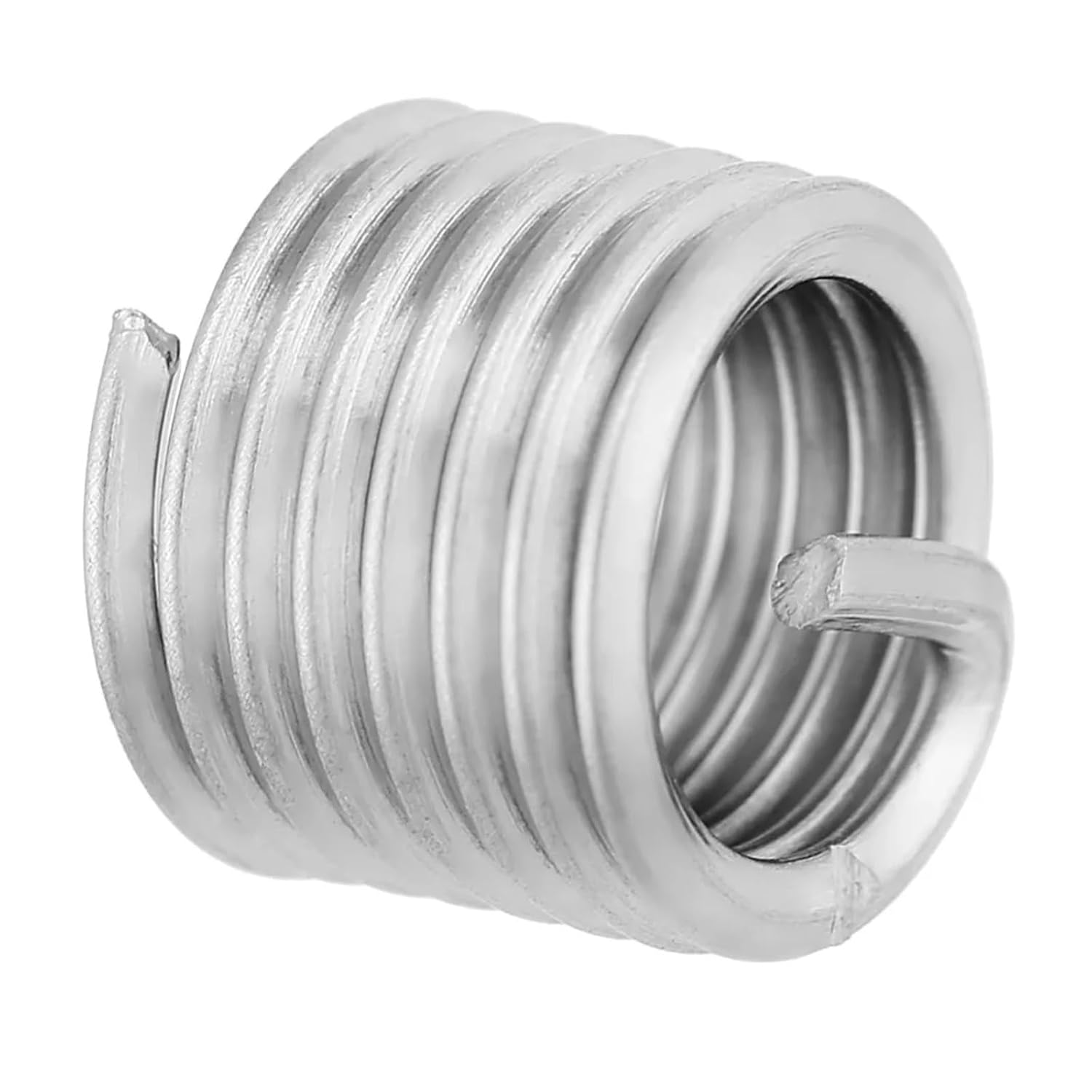 50Pcs M8x1.25x1.5D Stainless Steel Helical Thread Inserts Screw Bushing Coiled Wire Sleeve Set Thread Repair Kit