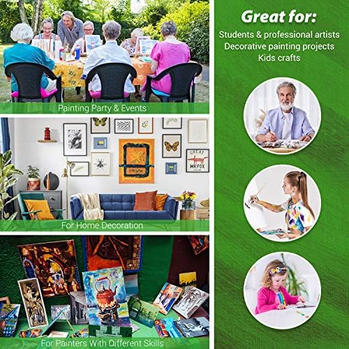 Painting Canvas Panels, Ohuhu 20 Pack 8x10 Inch Canvas Boards Canvases 100% Cotton, Acid Free Primed Canvas Panel, Artist Canvas Boards for Students & Kids, Art Workers, Professional Choice 6 61UpMfOrw9L. AC