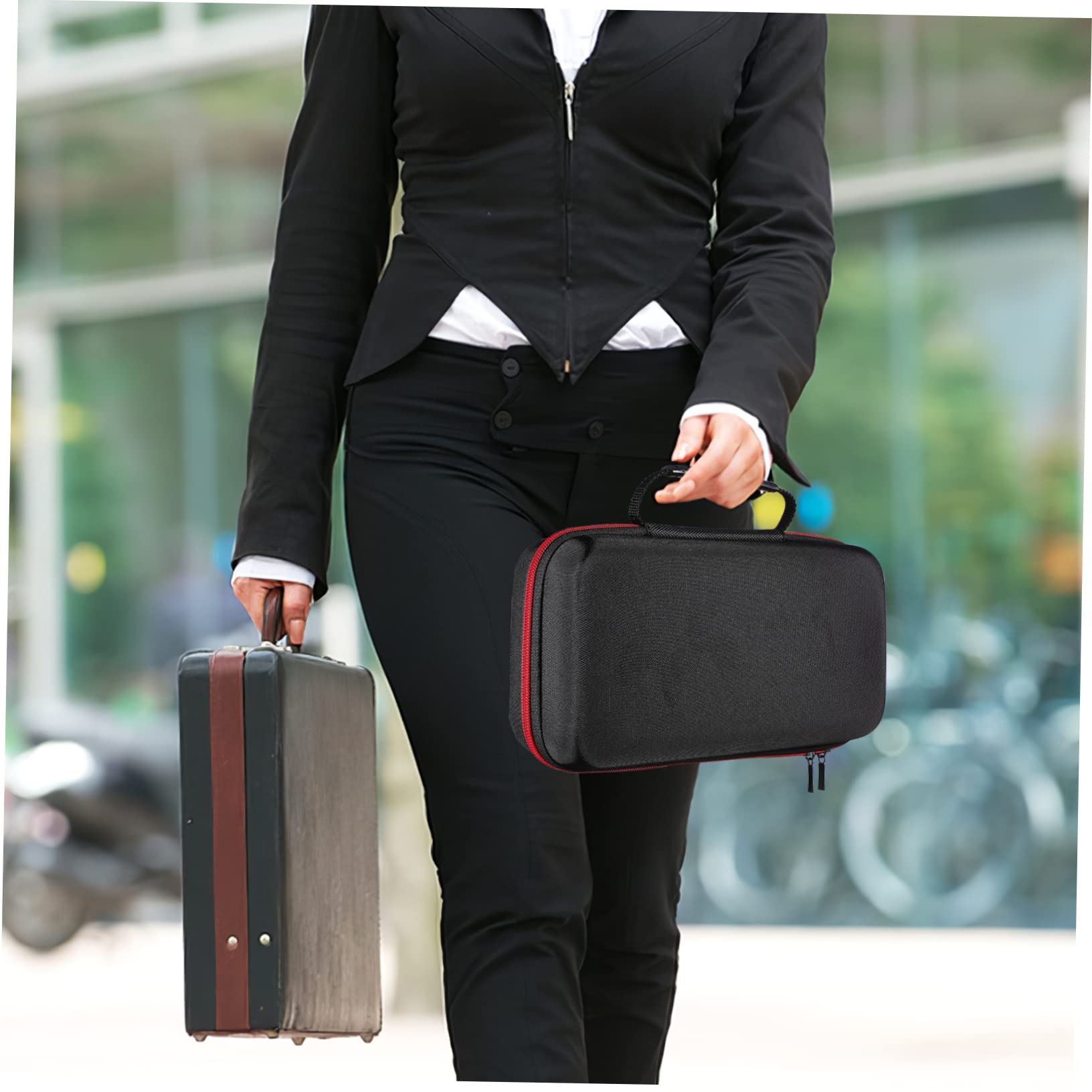 Garneck Microphone Case Set Windscreen Covers Anti-slip Ring Rod Sleeve and Storage Bag for Wired Mics