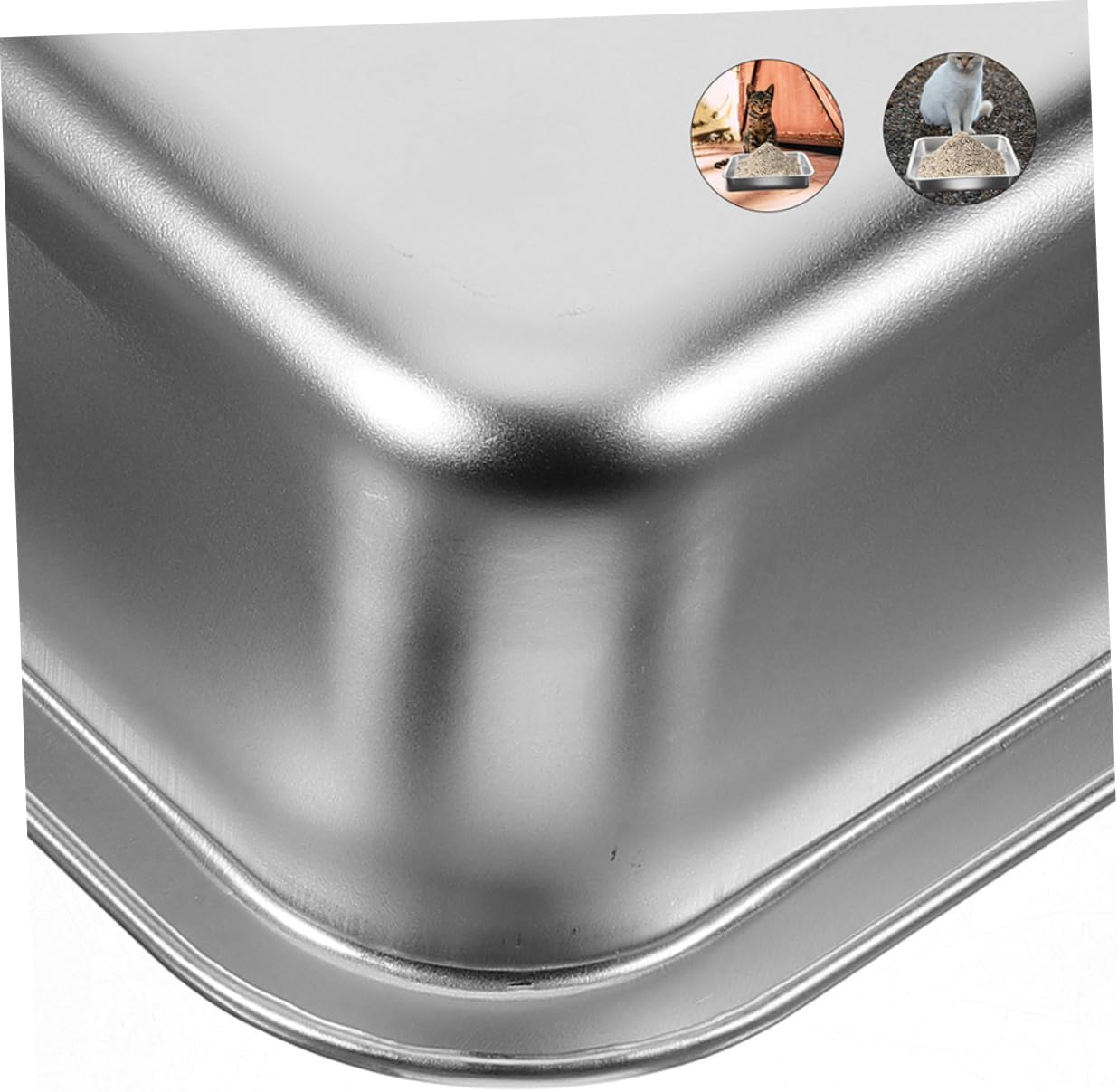 Mipcase Cat Litter Box for Kittens Open Design Litter Holder Portable Easy Maintenance for Small Cats