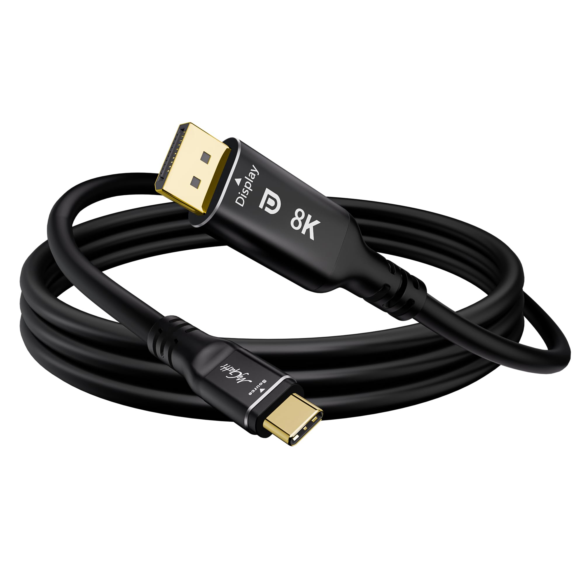 Kabel 8K USB C na DisplayPort 1.4, 1 m, 32,4 Gb/s, 8K 60 Hz/4K 144 Hz, jednokierunkowy typ C Thunderbolt 4/3 na DP 1.4, kabel HDR/HBR3 kompatybilny z iPad Pro, iMac, Mac mini, MacBook、Galaxy