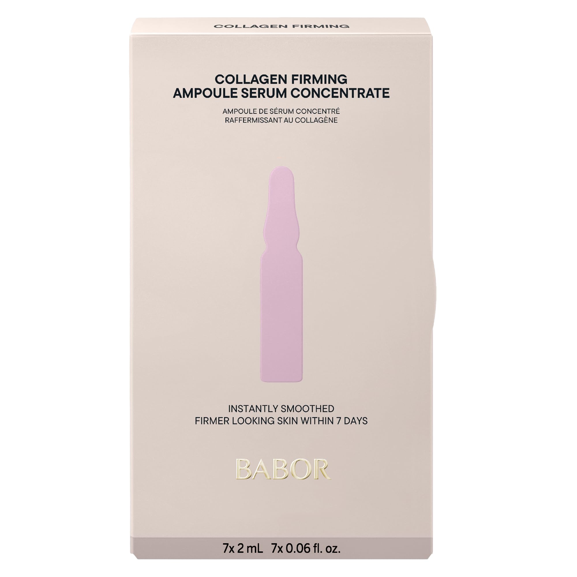 BABOR Collagen Firming Ampoule Concentrate, Collagen Skincare Capsule, Anti Aging Serum, Increase Elasticity, Firming and Lifting 7 Day Treatment