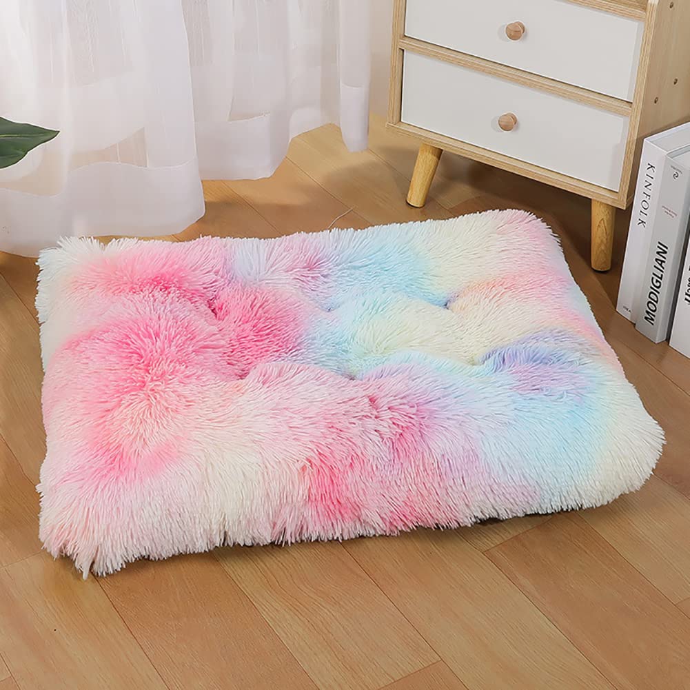 Yuly Coussin Anti Stress pour Chien, Panier XL 109x72cm, Lit Moelleux Rond Apaisant, Puppy Love Canapé pour Animaux, Lavable
