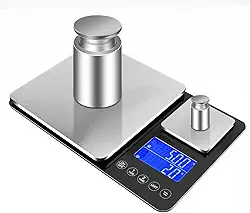 Balança de Cozinha, Balanca Digital de Cozinha Precisao com Leituras Claras, Balanca Comida com Bandeja Dupla, Balança de Cozinha Digital de Indução de Alta Sensibilidade