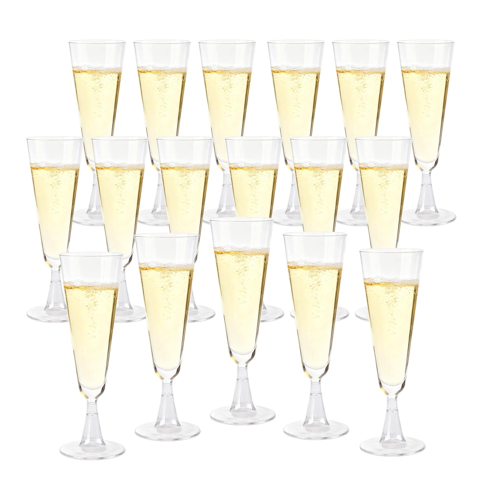 Copas de champán de plástico de 150 ml reutilizables: el fin de las roturas en tus bodas