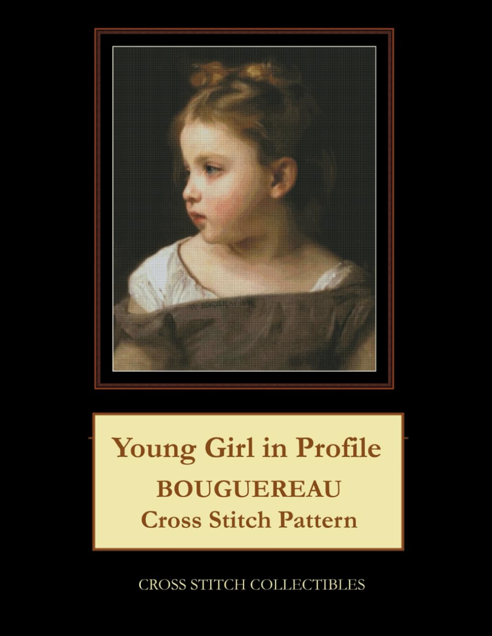 Young Girl in Profile: Bouguereau Cross Stitch Pattern