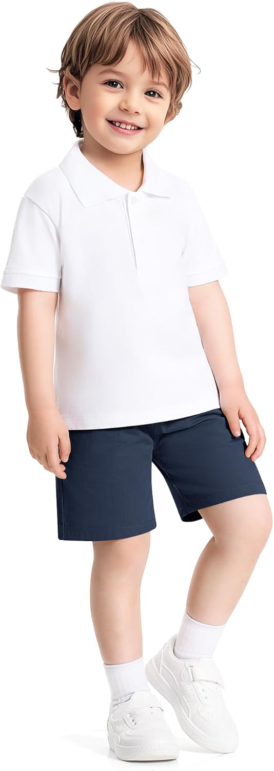 3 Pack Toddler Boys Shorts Baby Boy Summer Uniform Clothes Pull On Jogger Short Size 18M-5T - Image 6