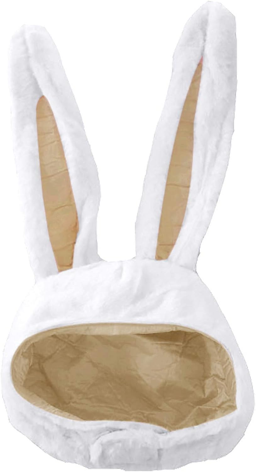 Plush Funny Bunny Rabbit Ears Hood Women Costume Party Hats for Cosplay Halloween