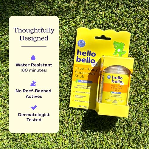 Image of Hello Bello Kids Sunscreen, SPF50 Broad-Spectrum in Easy to Apply Stick 1oz