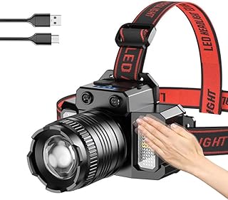 CIADAZ Farol de peso leve Acampamento ao ar livre Pesca Multimodos Farol de LED Farol de cabeça USB recarregável Lanterna de cabeça