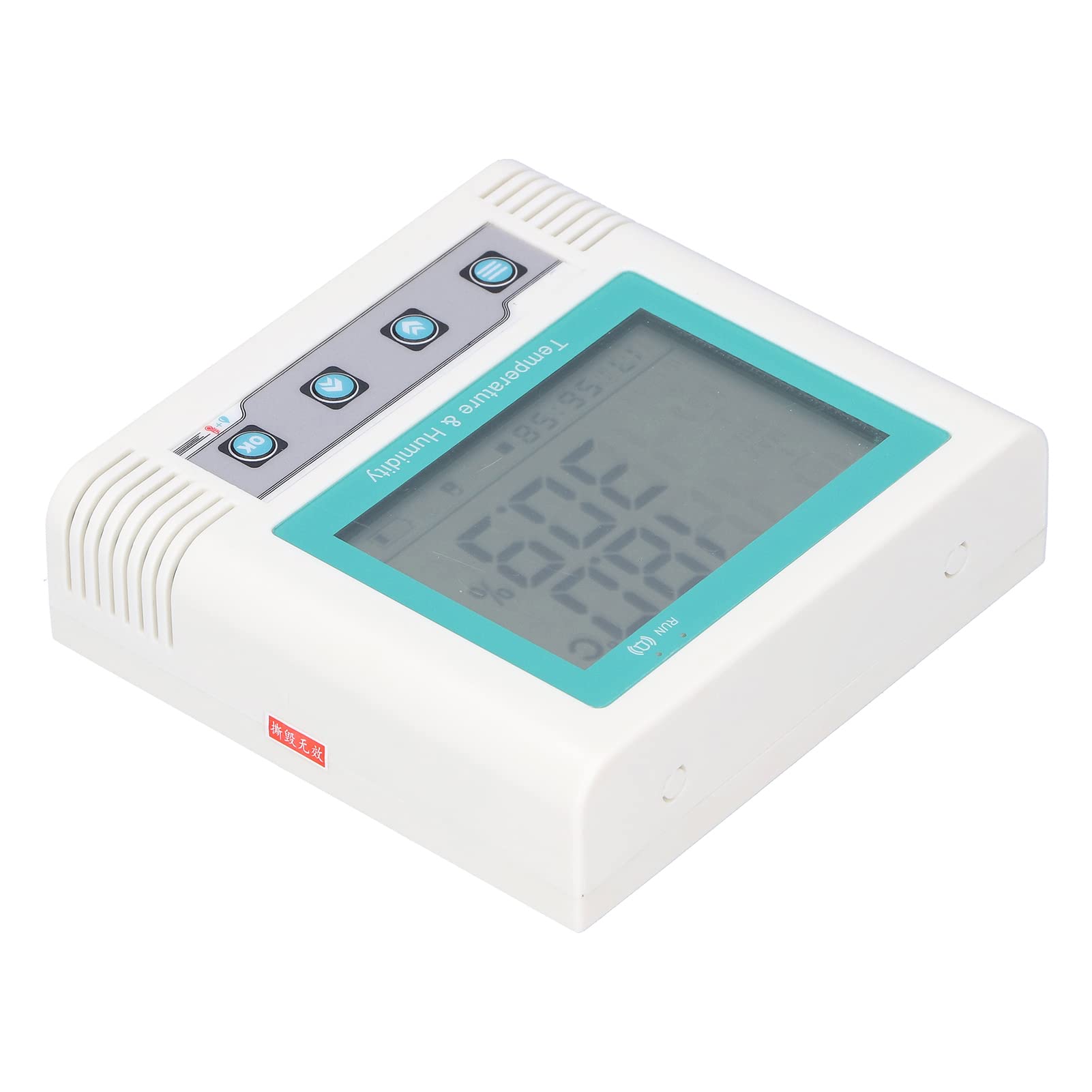 Registrador de Temperatura Digital con Sensor de Alta Precisión para Monitorear Datos de Humedad en Laboratorios y Talleres - ABS, 120 X 113 X 33 Mm (Conjuntos de datos de 26W)