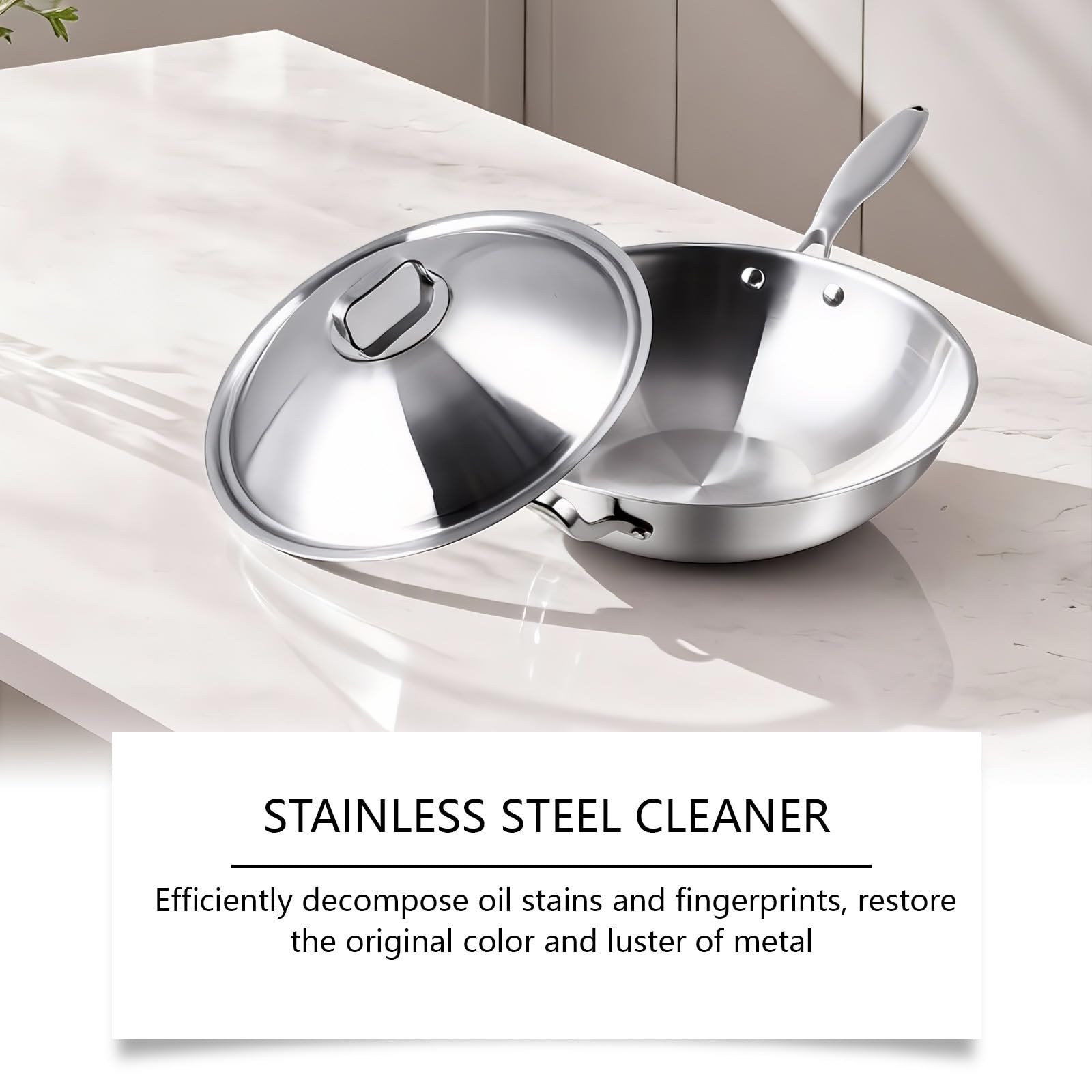 Limpiador de utensilios cocina 200 g | Trata las manchas difíciles y restaura un acabado limpio y brillante.(2pcs)