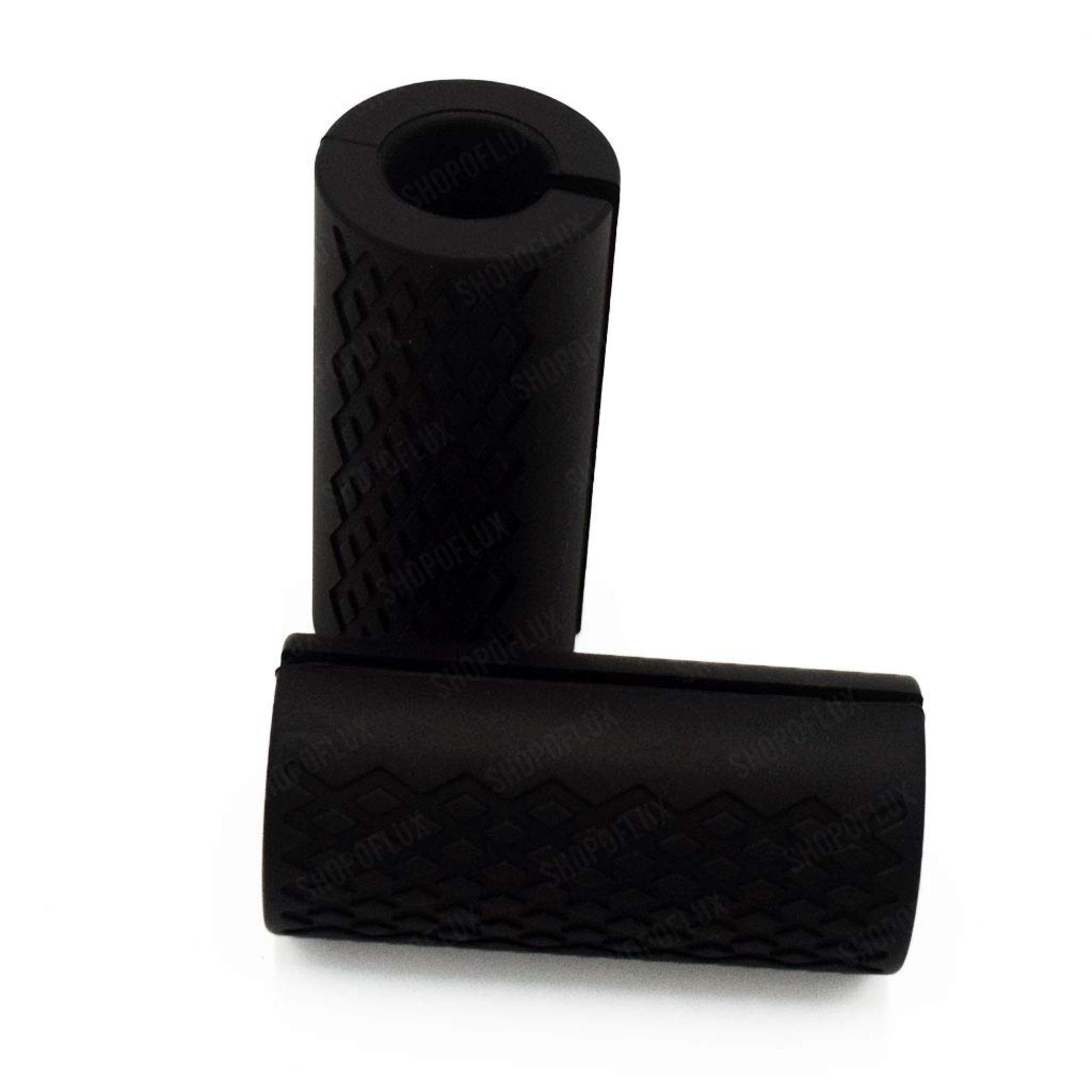 Shopoflux® Gym Dumbbell and Barbell Grips | Fat Bar Grip fit Standard Barbell, Dumbell Handles, Bicep, Pull Up Bar, Rope Grips for Weight Lifting Fitness Training (Pack of 2) (Black)-image-8