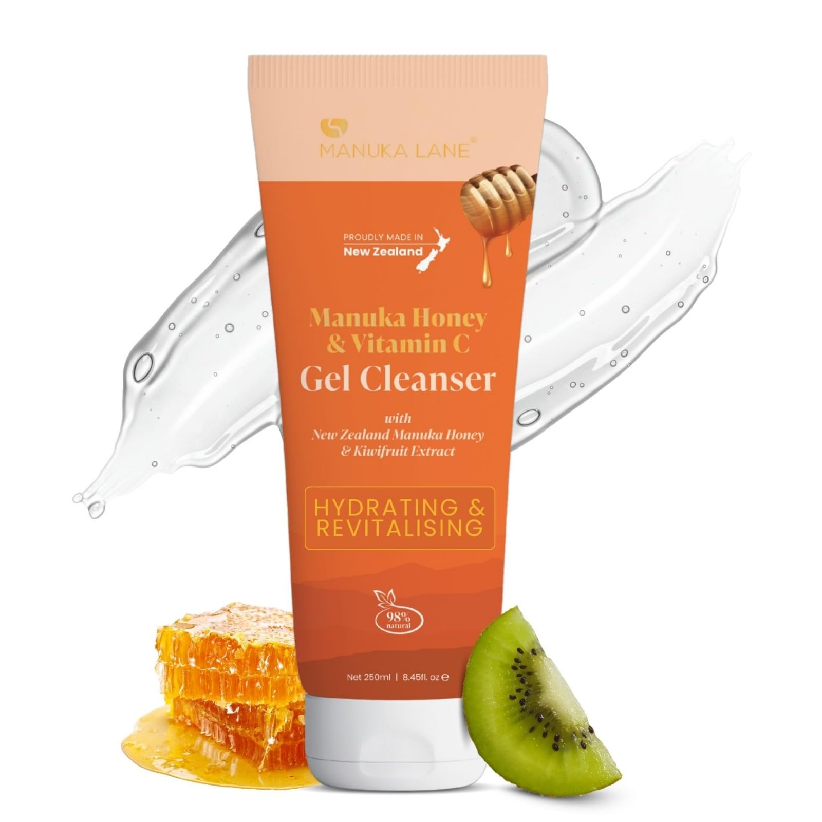 Amazon.com: Manuka Lane Manuka Honey & Vitamin C Gel Cleanser for