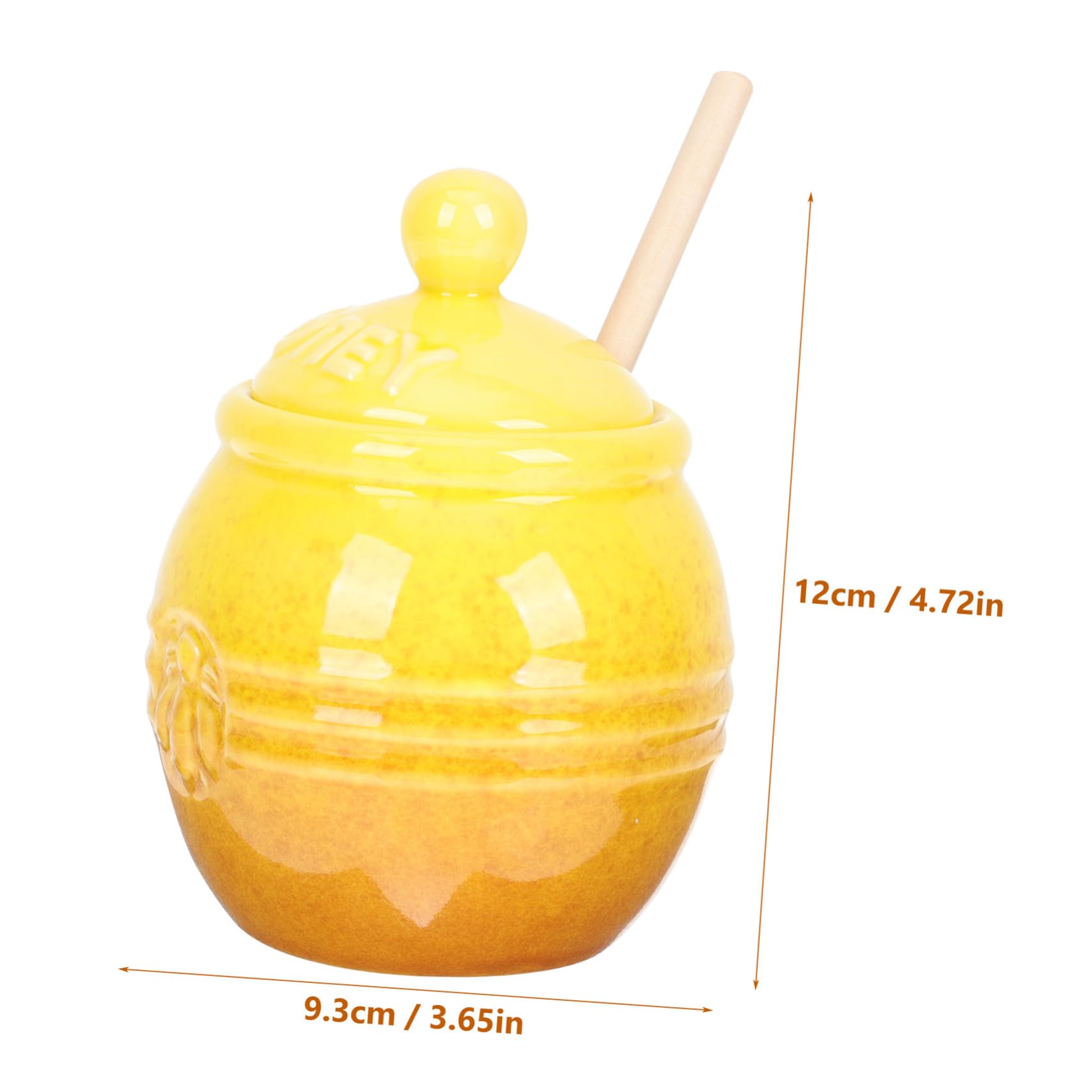 GRIRIW Honey Pot Decor Little Honey Jars for Party Favors Storage Jar Wooden Dipper