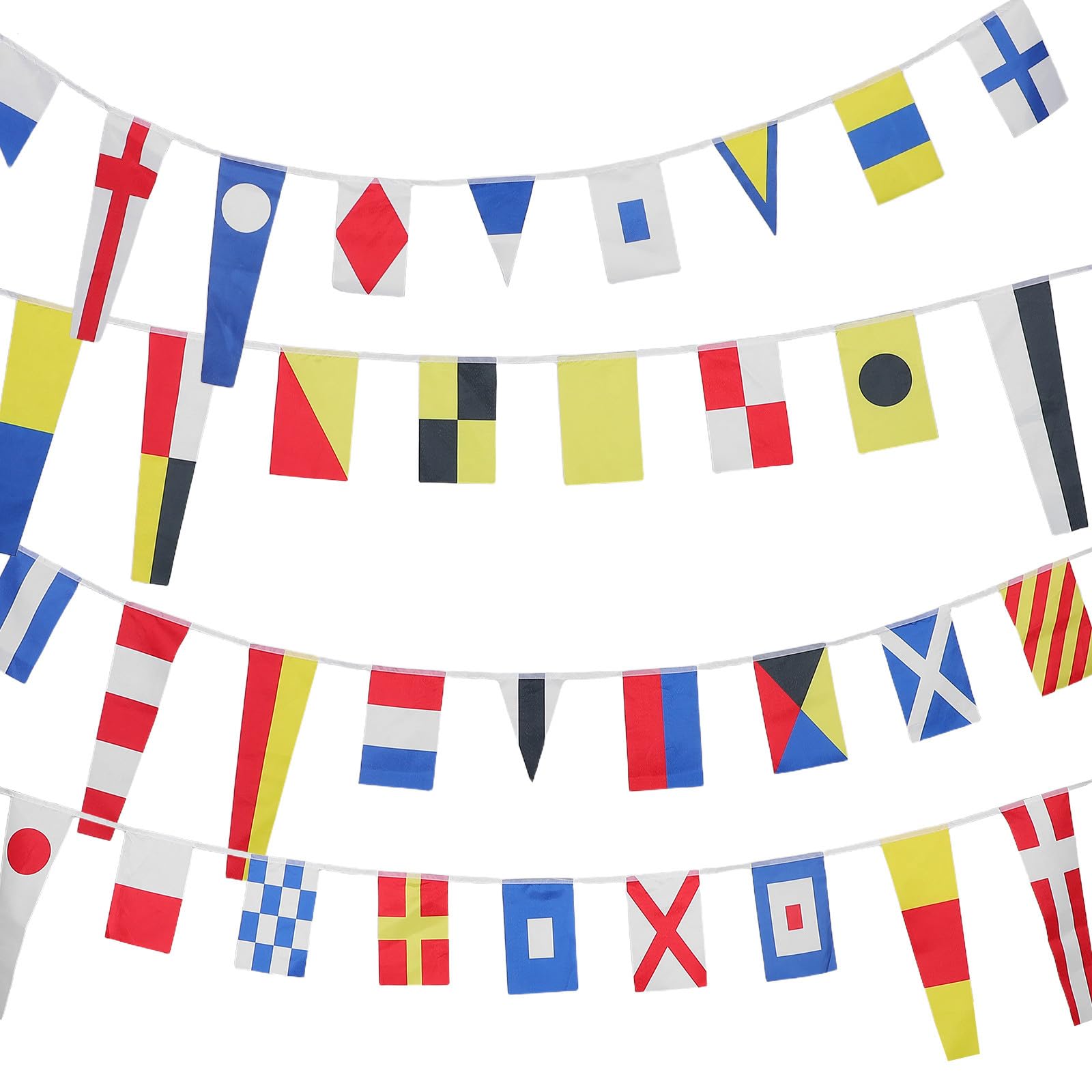Pavillons multicolores de signalisation nautique en tissu résistant pour bateau et décoration