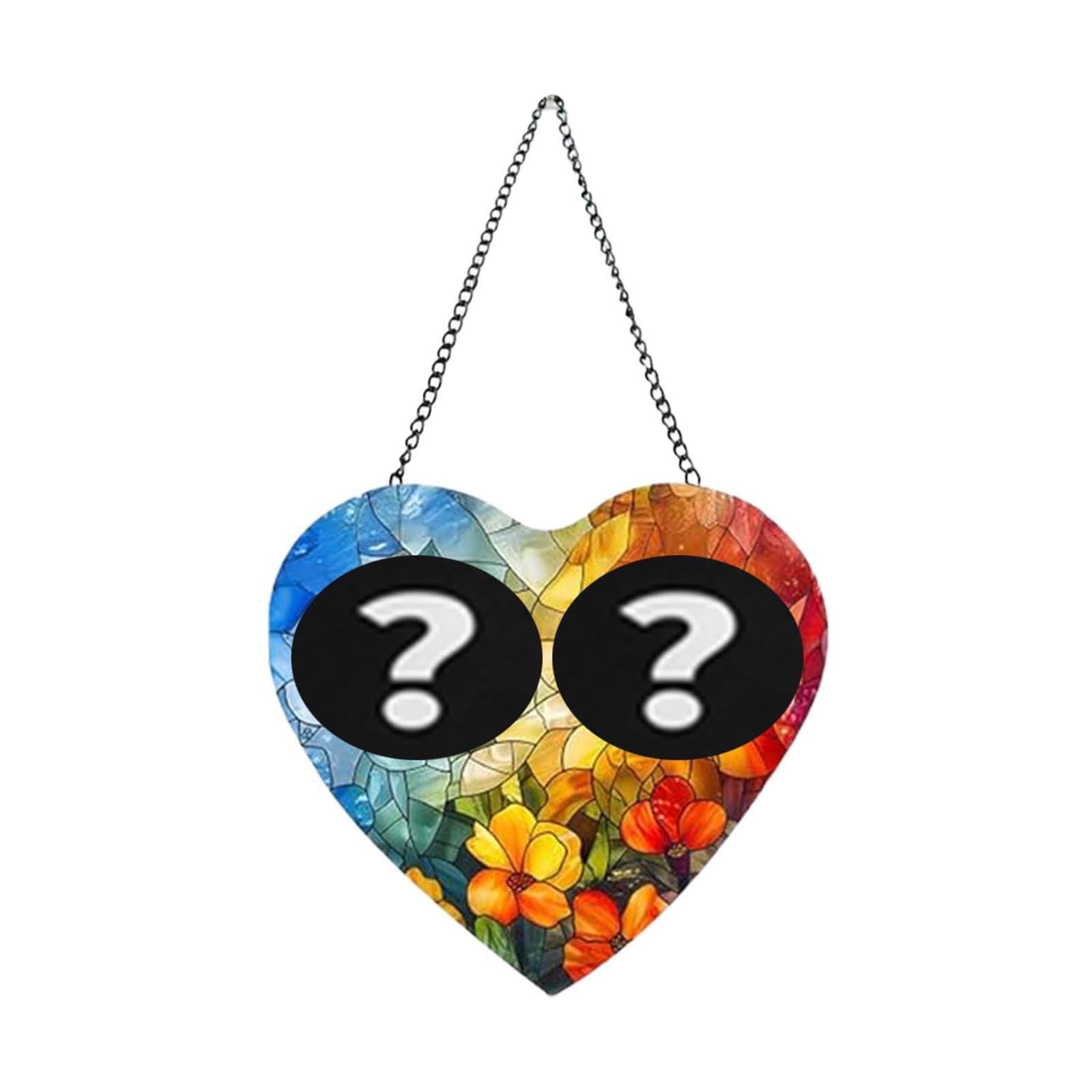 Colgante de acrílico personalizado de colores para parejas, fotos familiares, parasol, foto personalizada, artículos de pareja de cumpleaños 062166