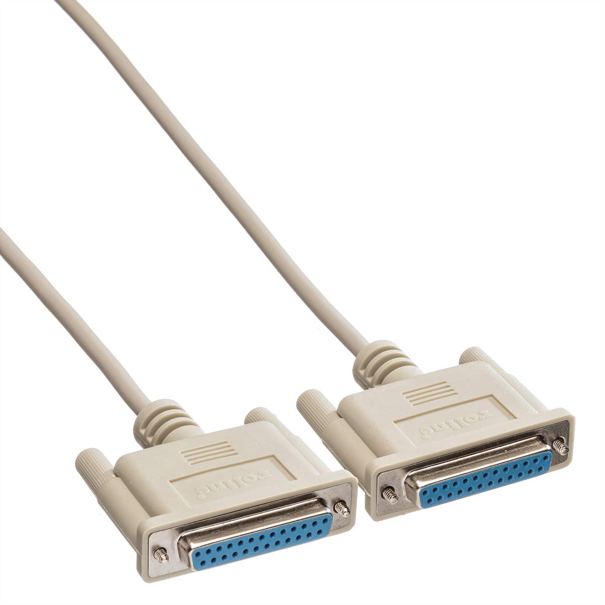 ROLINE Cavo Seriale RS232 M/F 3,0 Metri - D-Sub 25 Pin, Contatti Dorati, Schermato