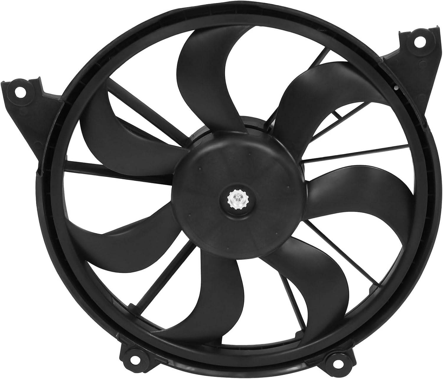 Black Radiator Fan Assembly for Dodge for Journey 2009-2018 Driver Side/LH Electric Cooling Fan Replace 620-393