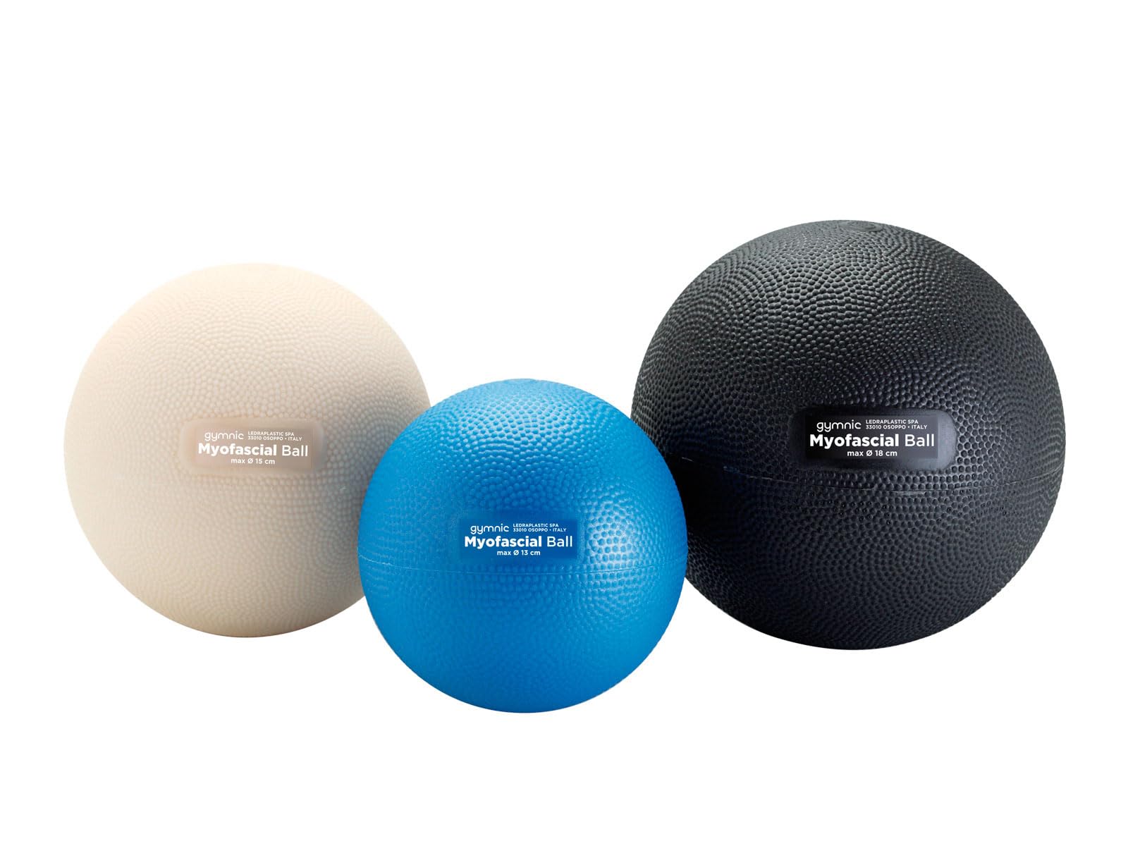 GYMNIC Myofascial Ball, aufblasbarer Ball für Massage und myofasziale Entspannung, ideal für Selbstmassage, Muskelregeneration und gezieltes Training, mit Einstellbarer Dichte