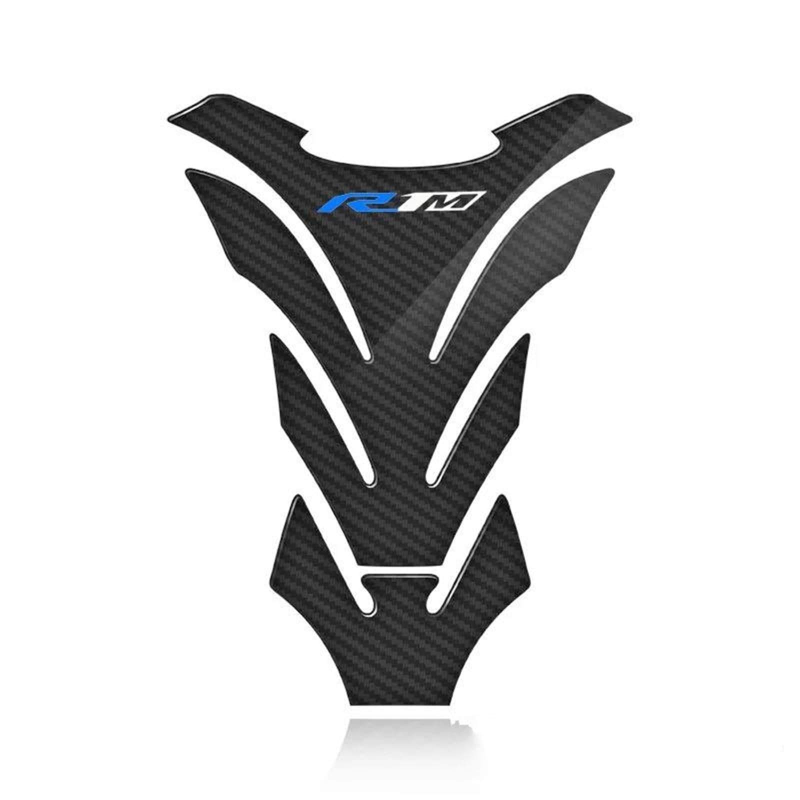 Carbon Fiber Motorcycle Fuel Tank Pad Cover Protector Decal Stickers for Yamaha YZF R1/R1M/R1S Fishbone Tank Pad(Color7)