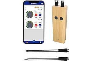 Weber Probe Meat Thermometer, Wireless Grill Thermometer with 2 Probes and APP Control