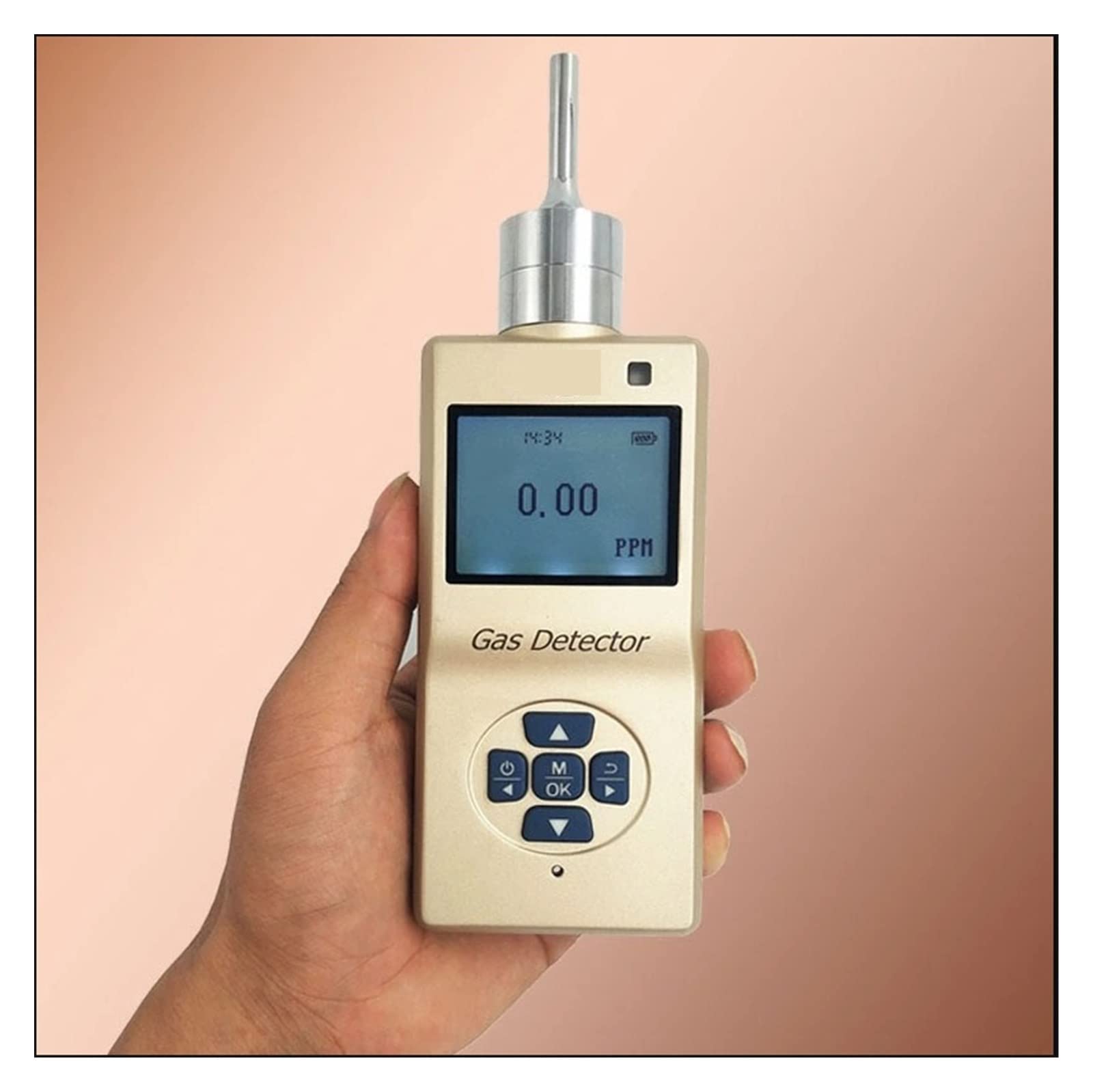 Détecteur de gaz, Portable O3 Photoion Détecteur de gaz Pompe Détection d'aspiration Coque métallique Analyseurs d'air Capteur détecteur à Faible Puissance