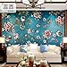 Produktbild HANHUAN Art Deco Fresko Wasserdicht Anpassbare Größe Chinese Print Blumen Vogel Ungiftigen Umweltschutz Badezimmer Restaurant Bar Halle Wohnzimmer Flur Küche Büro Schlafzimmer, 150x105cm,EIN