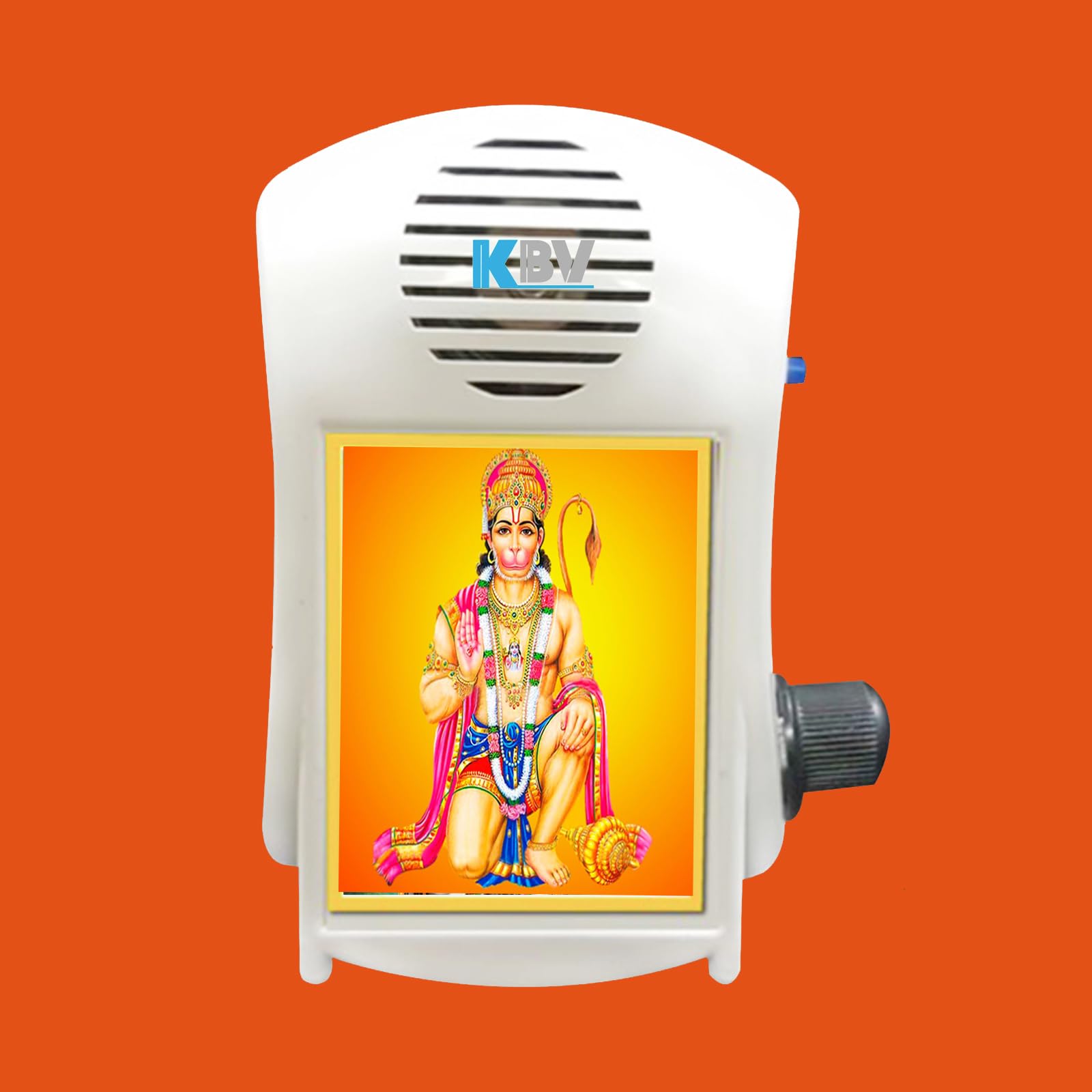 KBV Full Hanuman Chalisa Akhand Path Mantra Chanting Device, Hanuman Arti, Gayatri Mantra,Om Chant, Sai Mantra, Ganesh Mantra Mahamritunjaya Mantra Chanting Machine for Home, Office, Temple